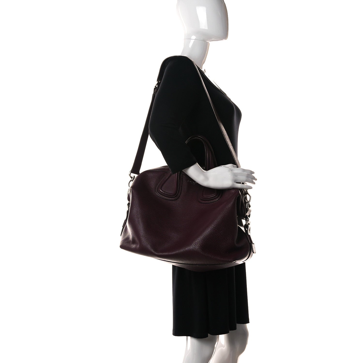 Givenchy Waxy Grained Calfskin Small Nightingale Oxblood 2 of 10