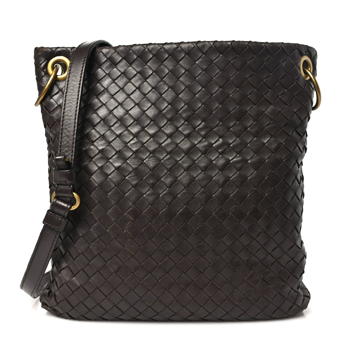Nappa Intrecciato Crossbody Bag Fondant