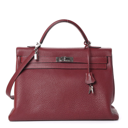 Hermes Fjord Kelly Retourne 40 Rouge H 1 of 19