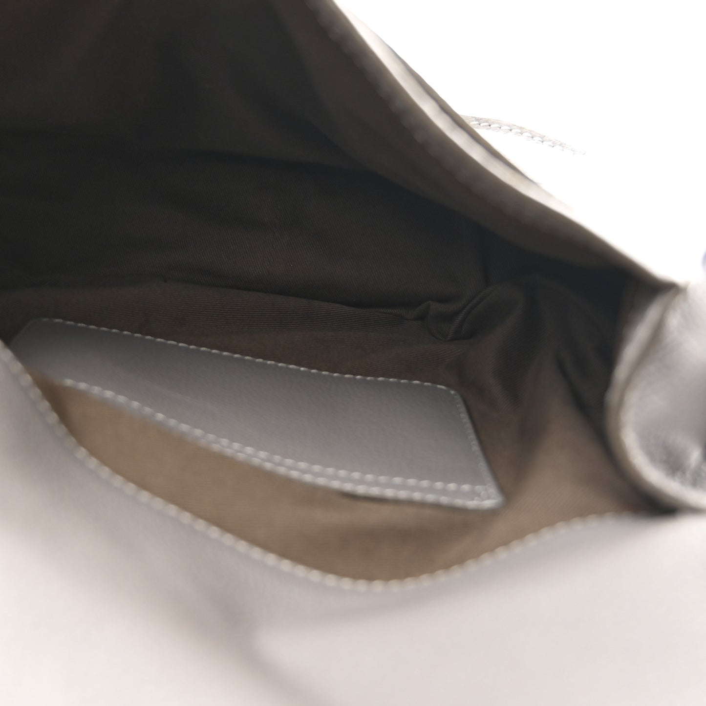 Calfskin Medium Marcie Round Crossbody Bag Cashmere Grey