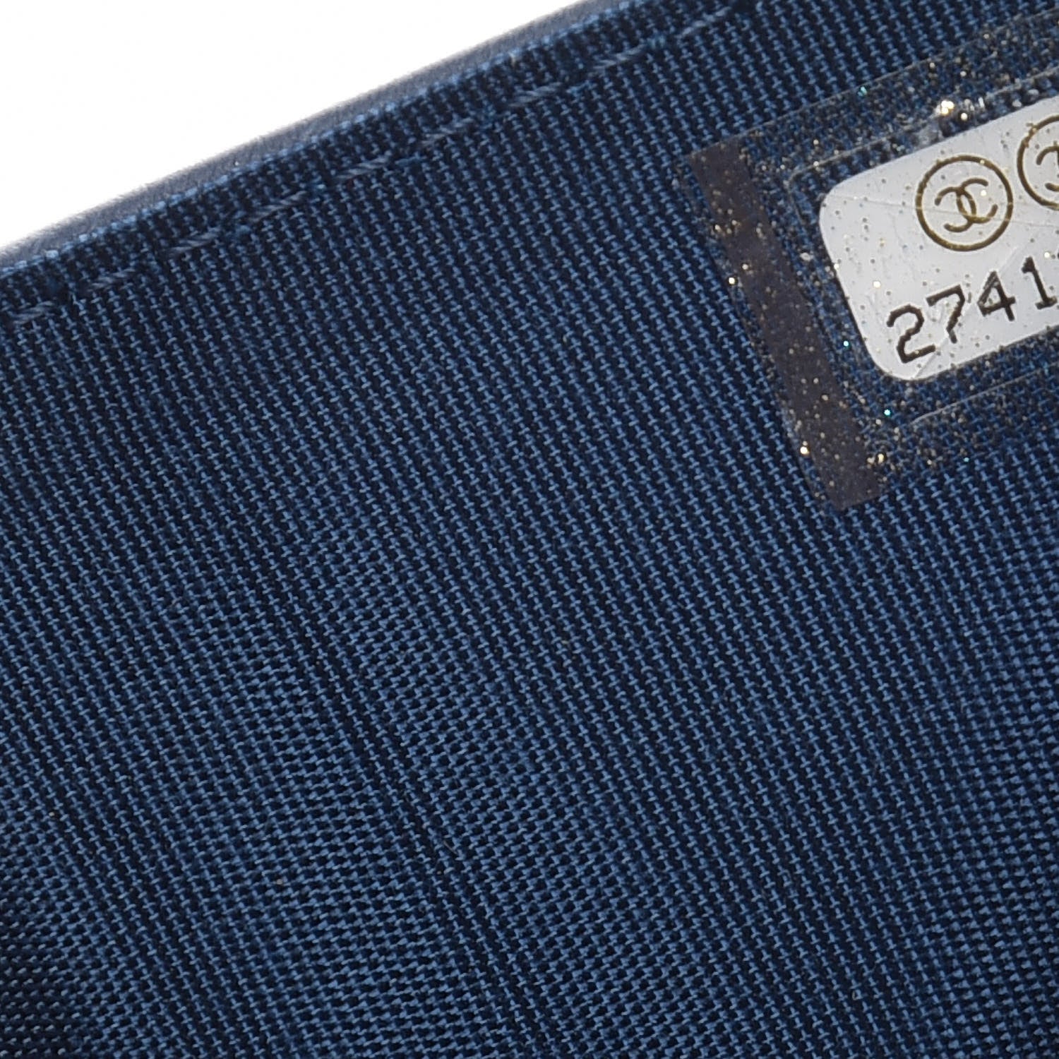 Chanel Denim Quilted Small Camellia Flap Wallet Blue 6 of 11
