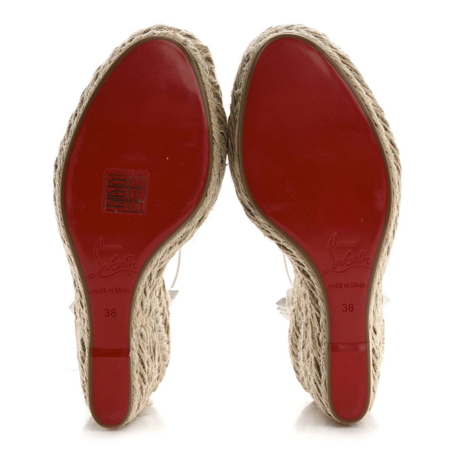 Patent Mafaldina 120 Wedge Sandals 38 White