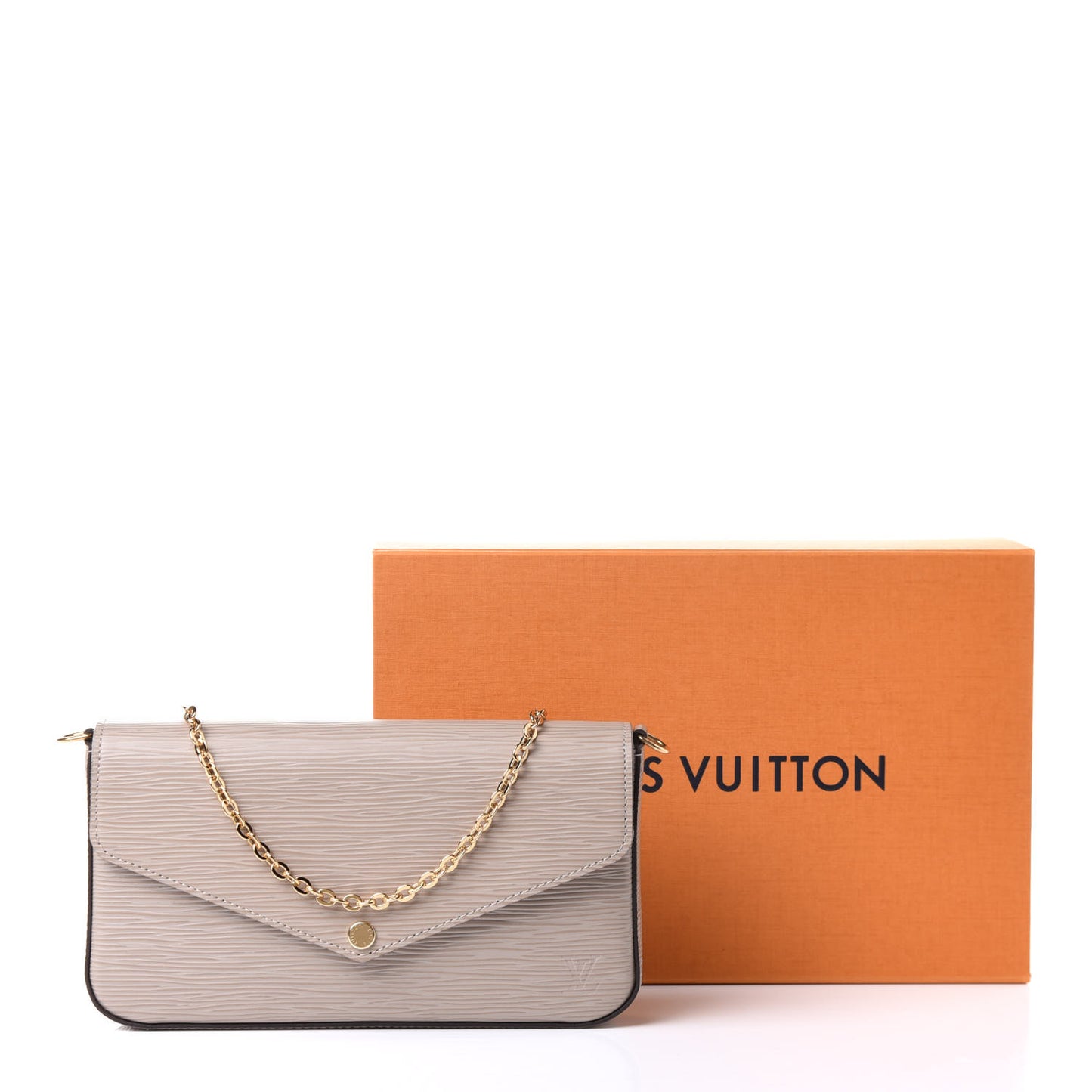 Epi Felicie Pochette Chain Wallet Galet