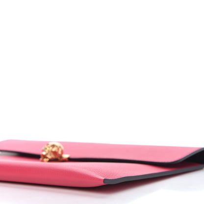 Alexander McQueen Calfskin Skull Envelope Clutch Fuchsia 6 of 9