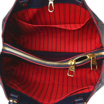 Louis Vuitton Empreinte Montaigne MM Marine Rouge 5 of 8