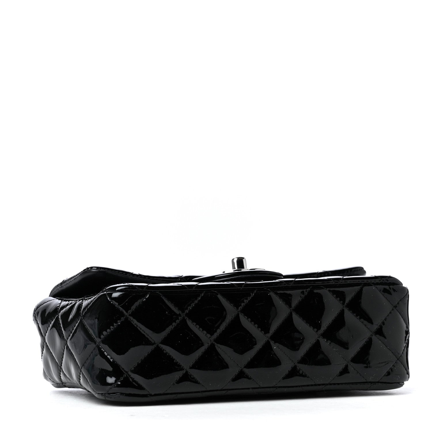 Chanel Patent Calfskin Quilted Mini Rectangular Flap Black 6 of 8