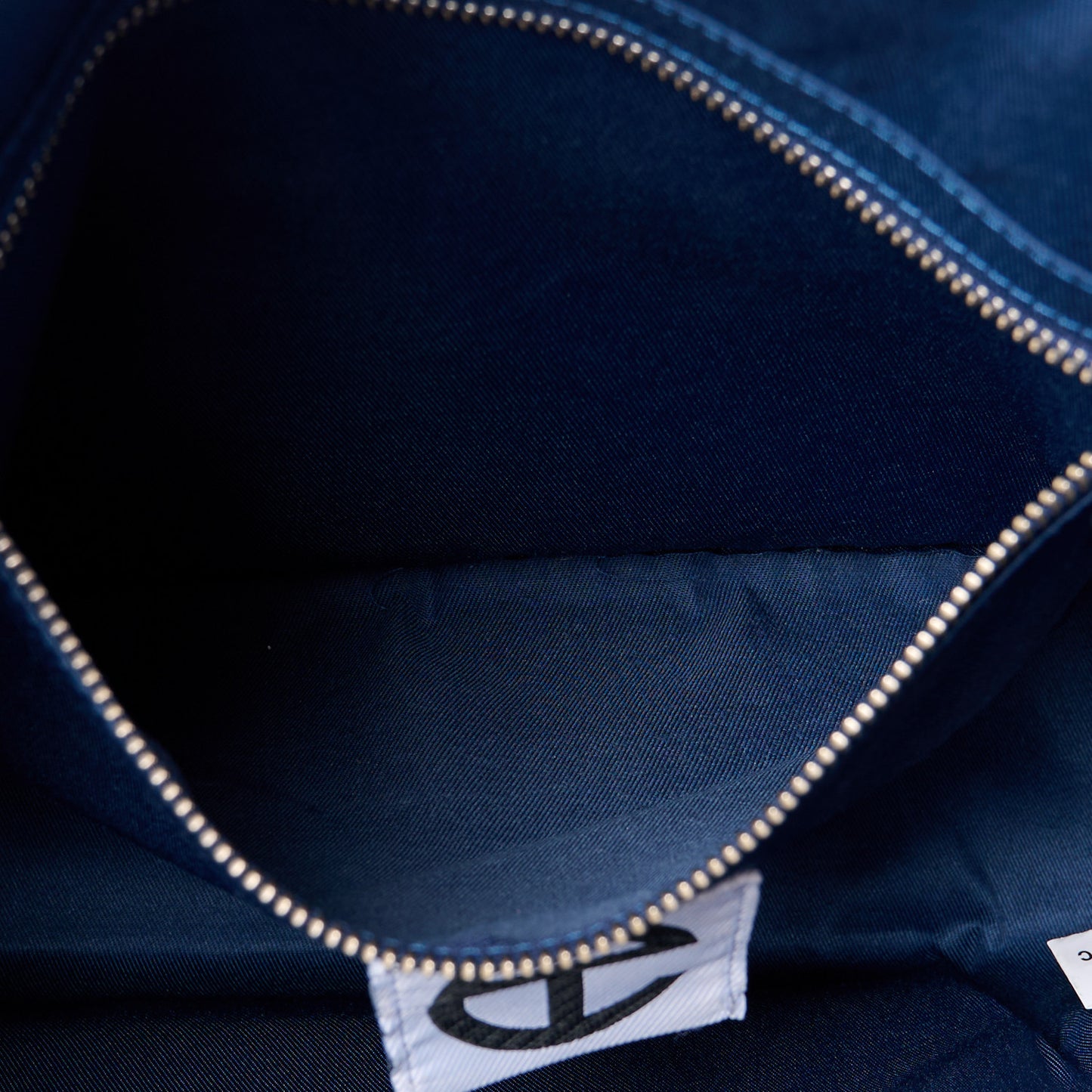 Metallic Vegan Leather Medium Shopping Bag Cobalt