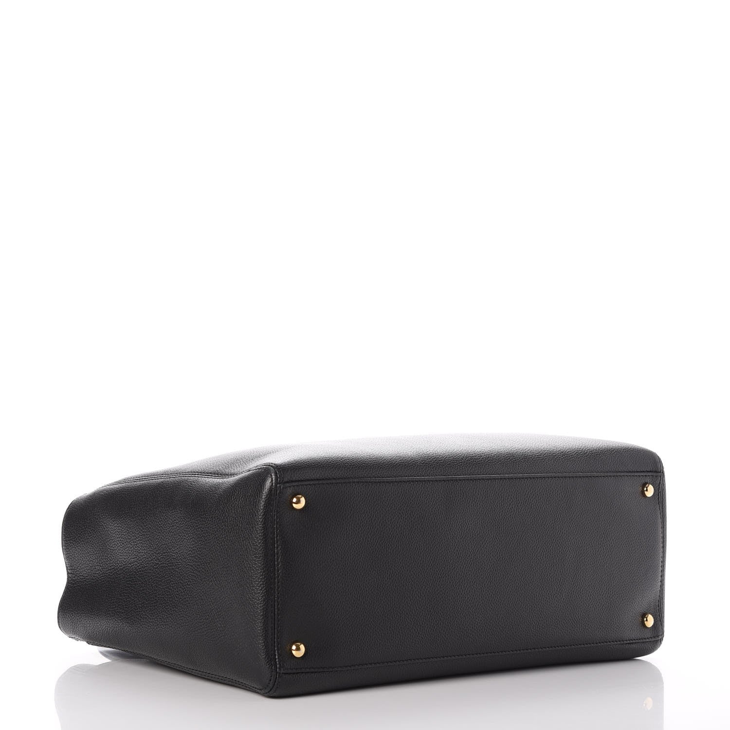 Chanel Calfskin Cerf Executive Shopper Tote Black 5 of 11