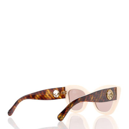 Fendi Acetate F is Fendi FF 51mm Cat Eye Sunglasses 0327/S Tortoise Beige 4 of 8