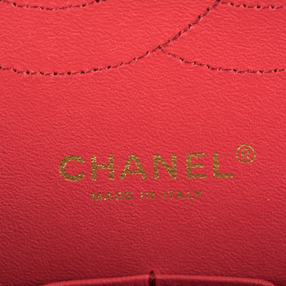 Chanel Caviar Quilted Jumbo Double Flap Dark Pink 7 of 8