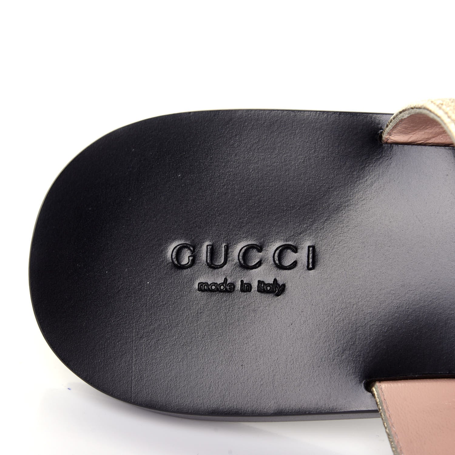 Gucci Nappa Silk Galassia GG Marmont Thong Flat Sandals 38.5 Platino 8 of 11