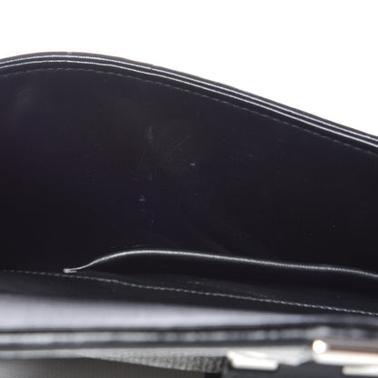 Saint Laurent Metallic Mesh Calfskin Classic Y Ligne Clutch Silver Black 8 of 12