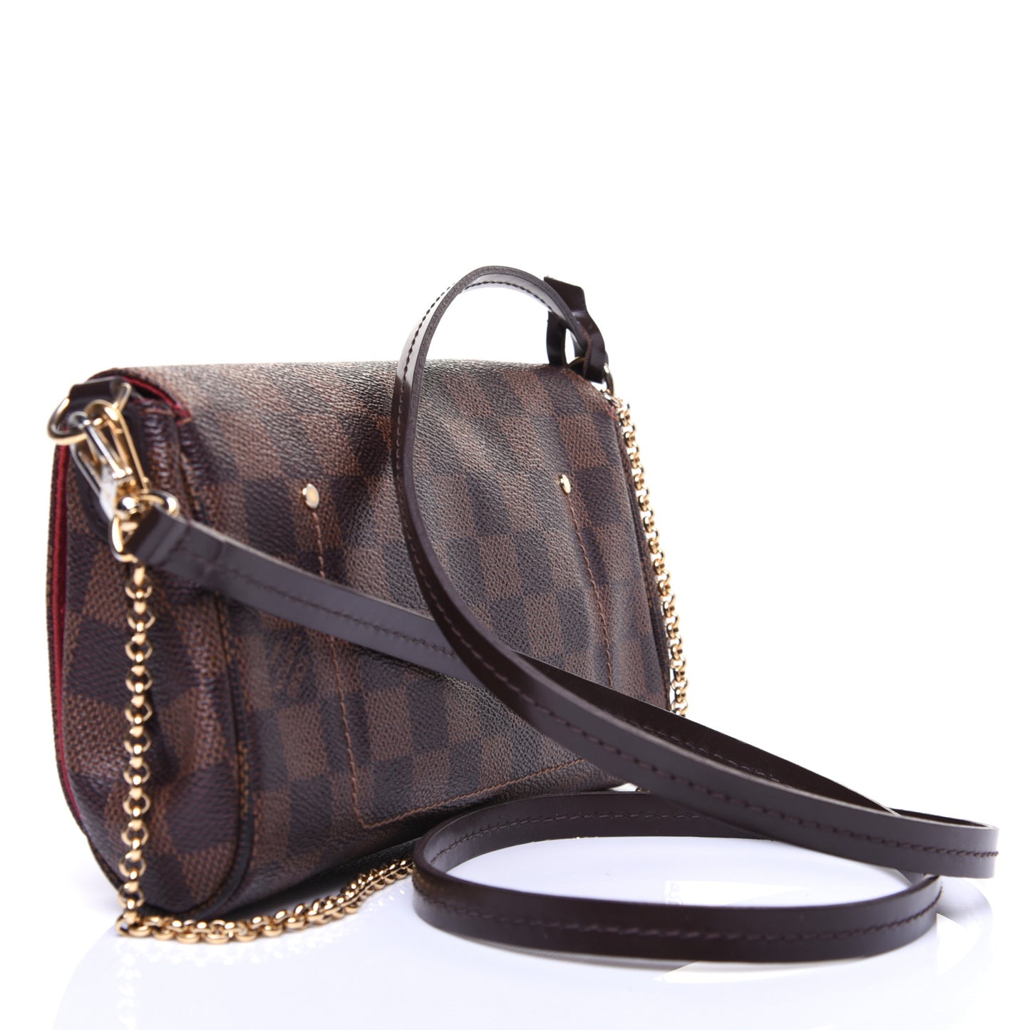 Calfskin Double Stitch Large Boy Flap Black