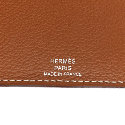 Hermes Evercolor Lizard Citadelle Touch Wallet Gold Ombre 7 of 9