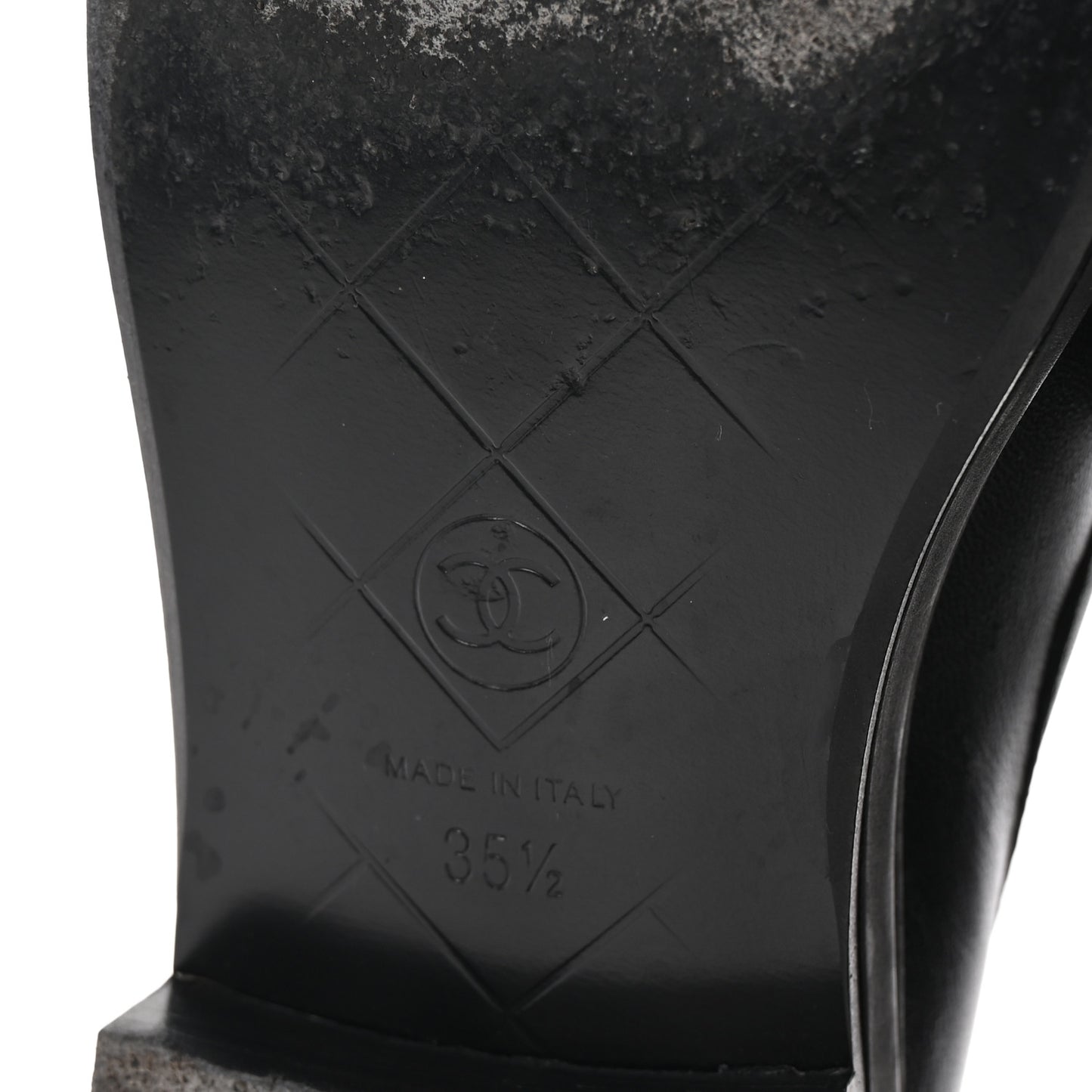 Lambskin Quilted CC Turnlock Loafers 35.5 Black