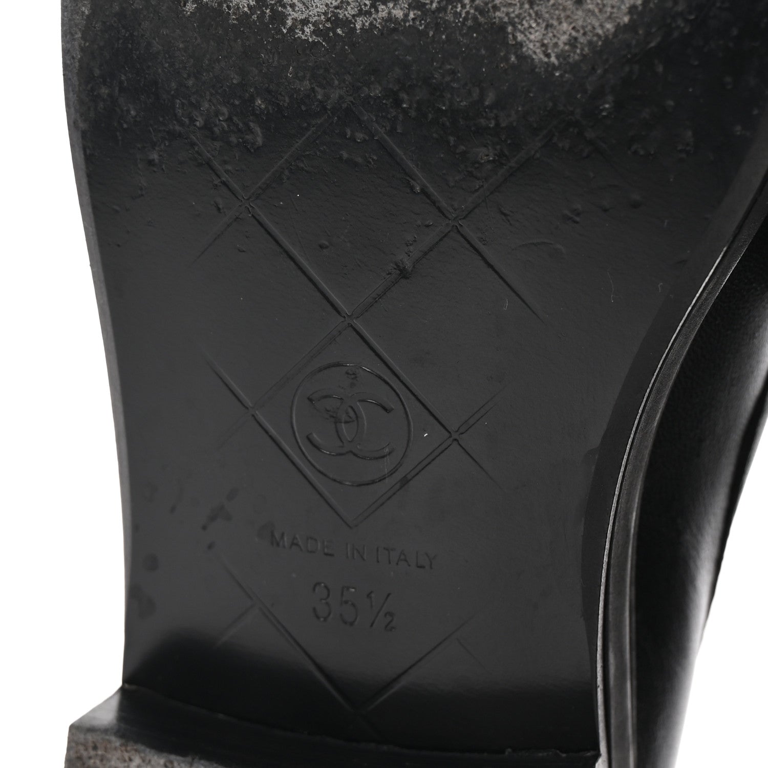 Chanel Lambskin Quilted CC Turnlock Loafers 35.5 Black 7 of 9
