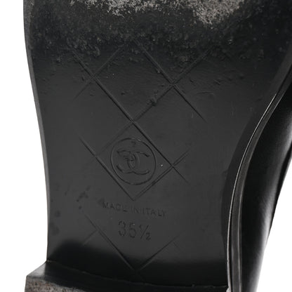 Chanel Lambskin Quilted CC Turnlock Loafers 35.5 Black 7 of 9