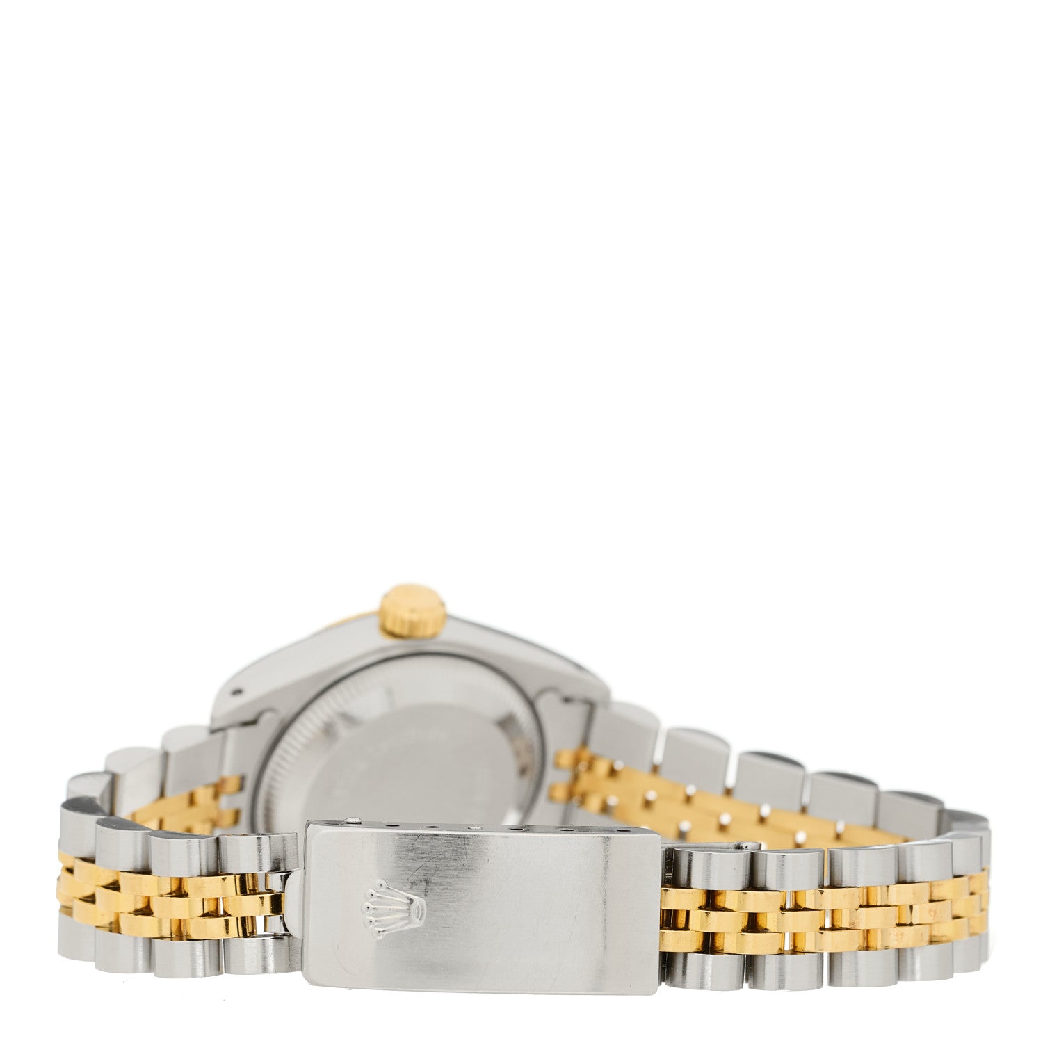 Rolex Stainless Steel 18K Yellow Gold 26mm Oyster Perpetual Datejust Watch White Roman 69173 3 of 4