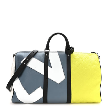 Louis Vuitton Taurillon Daybreak Keepall Bandouliere 50B Yellow 1 of 8