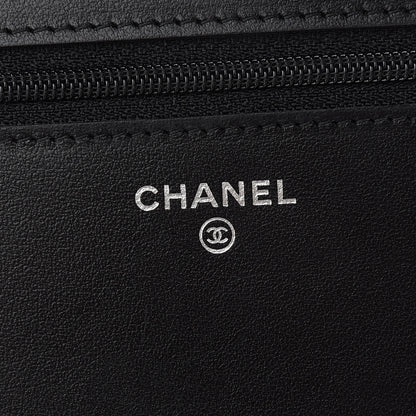 Chanel Caviar Quilted Boy Wallet On Chain WOC Black 6 of 10