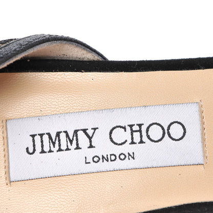 Jimmy Choo Lace Filo d'Orsay Kitten Pumps 38 Black 9 of 12