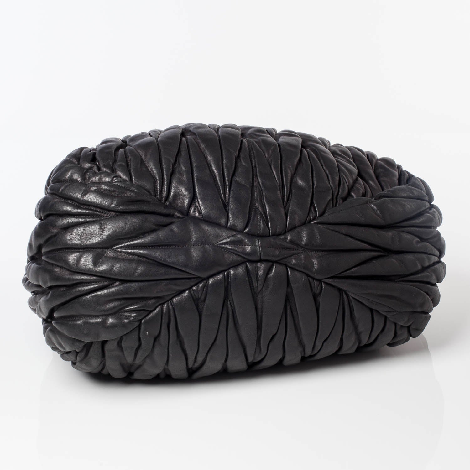 Miu Miu Leather Matelasse Tote Black 5 of 9