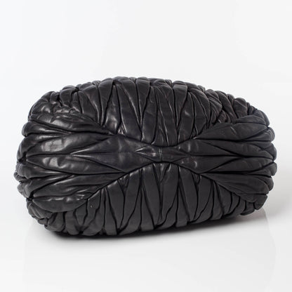 Miu Miu Leather Matelasse Tote Black 5 of 9