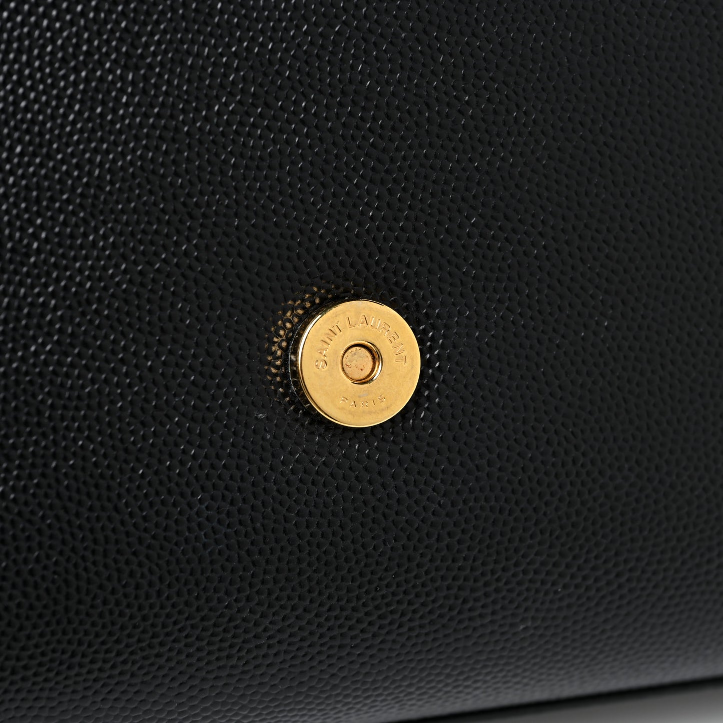 Grain De Poudre Medium Classic Monogram Kate Satchel Black