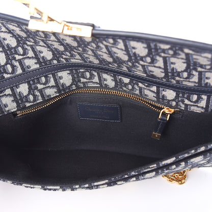 Christian Dior Oblique 30 Montaigne Chain Pouch Blue 4 of 8