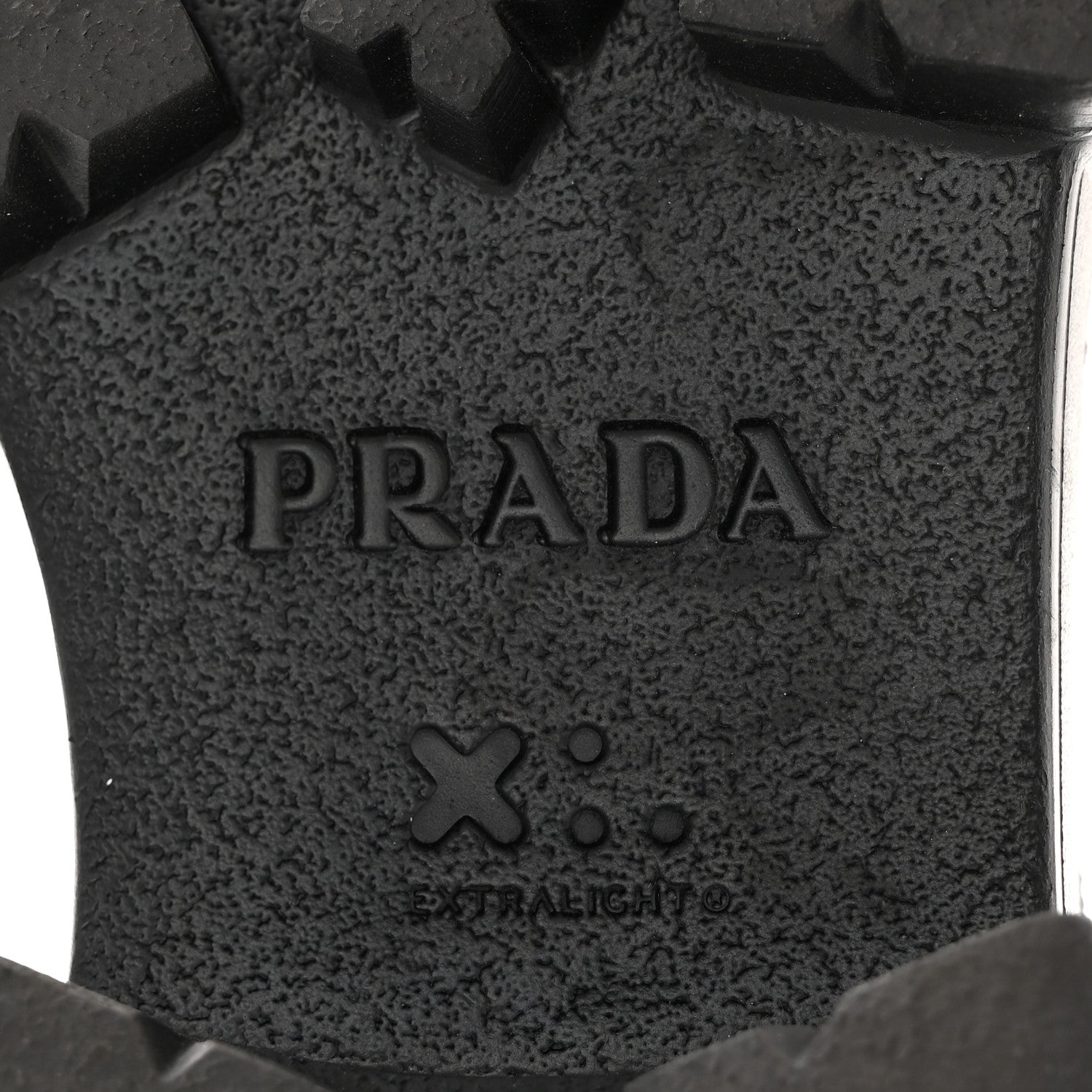 Prada Spazzolato Rois Nylon Metal Triangle Logo Monolith Pouch Pocket 55mm Boots 40 Black 6 of 16
