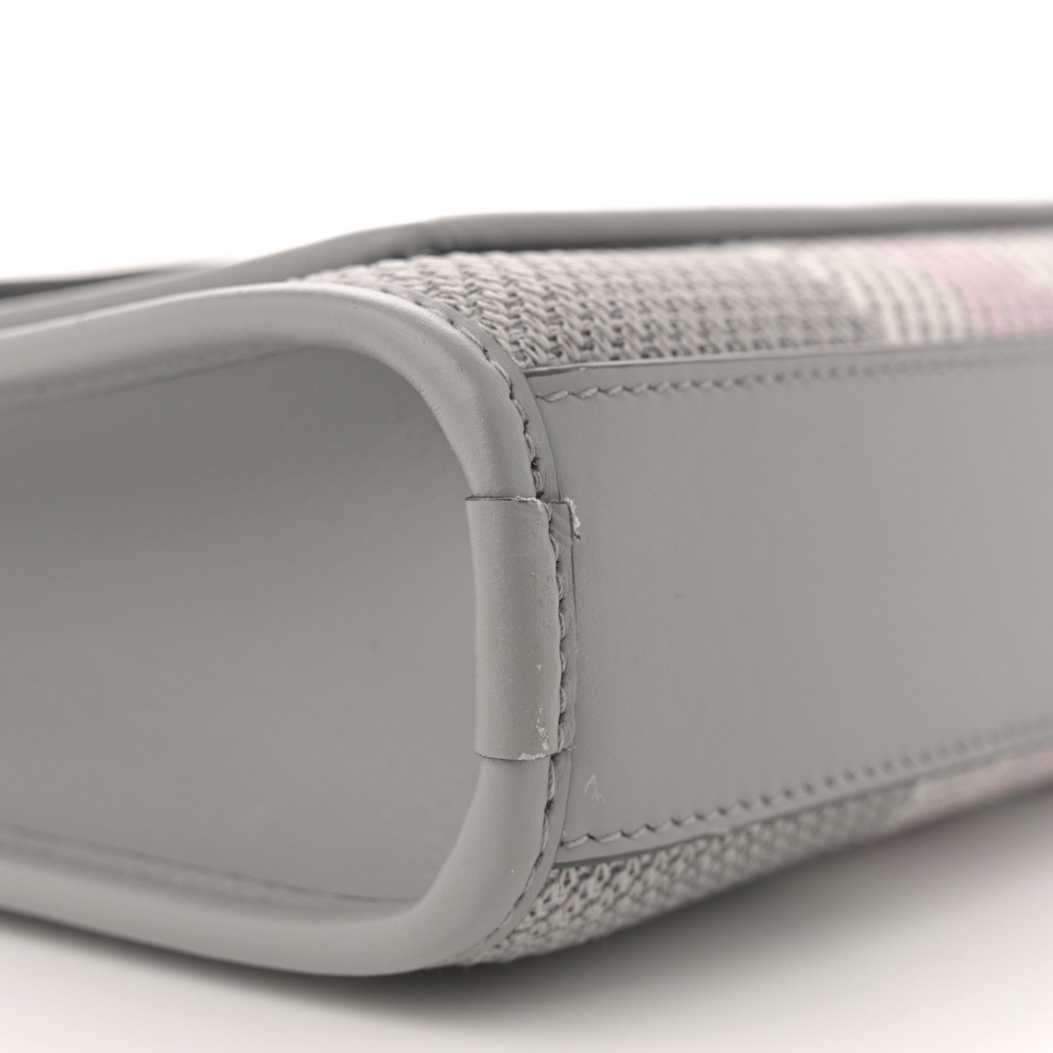 Burberry Calfskin Check Mini Pocket Bag Grey 9 of 10