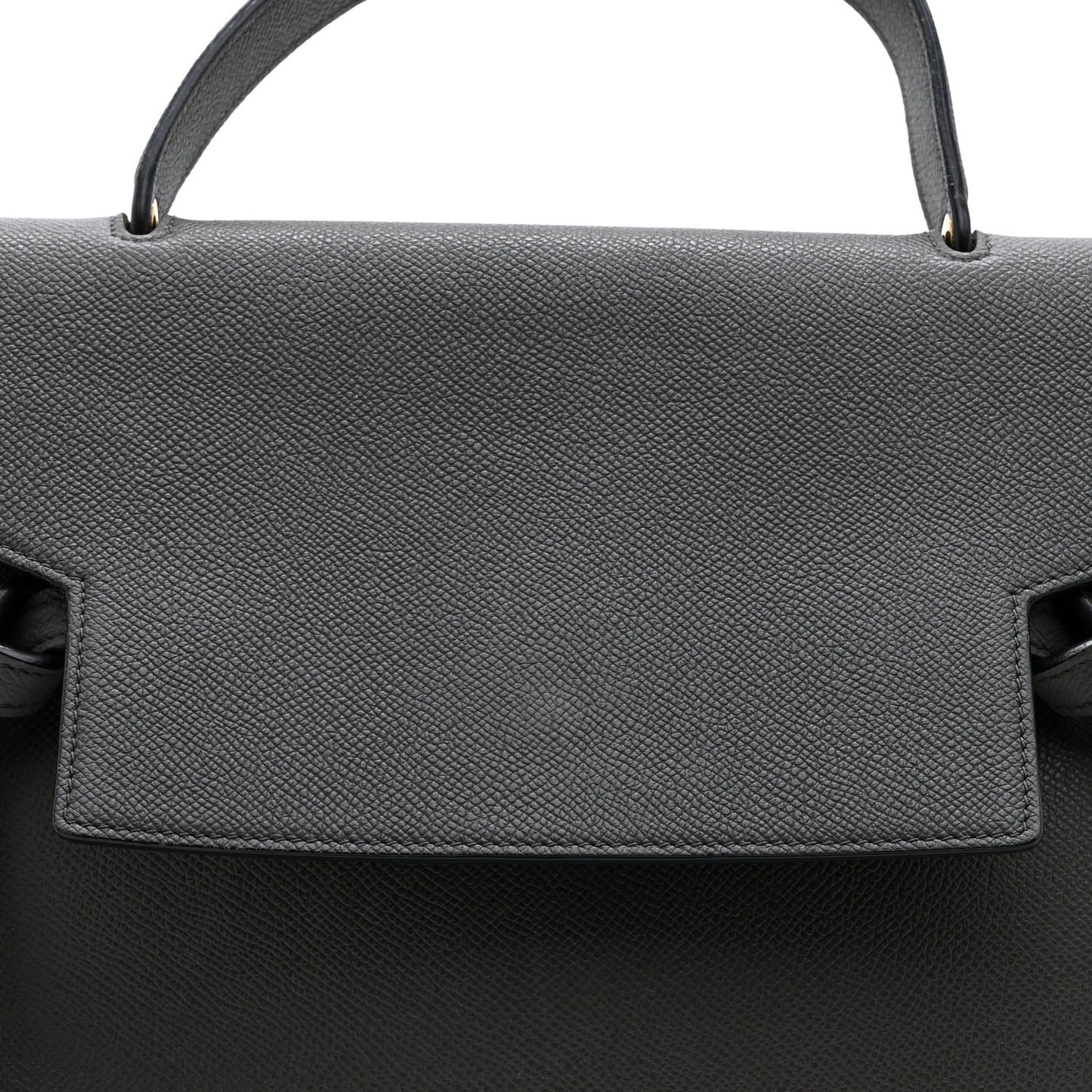 Grained Calfskin Mini Belt Bag Grey