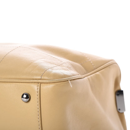 Chanel Calfskin Square Stitched Large Tote Beige 12 of 14