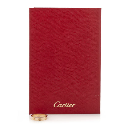 Cartier 18K Pink Gold 3.5mm LOVE Wedding Band Ring 52 6 9 of 10