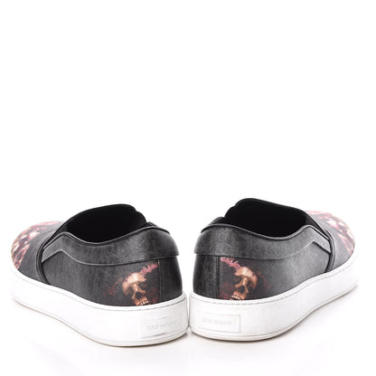 Christian Dior Homme Monogram Floral Skull Slip On Sneakers 45 5 of 18