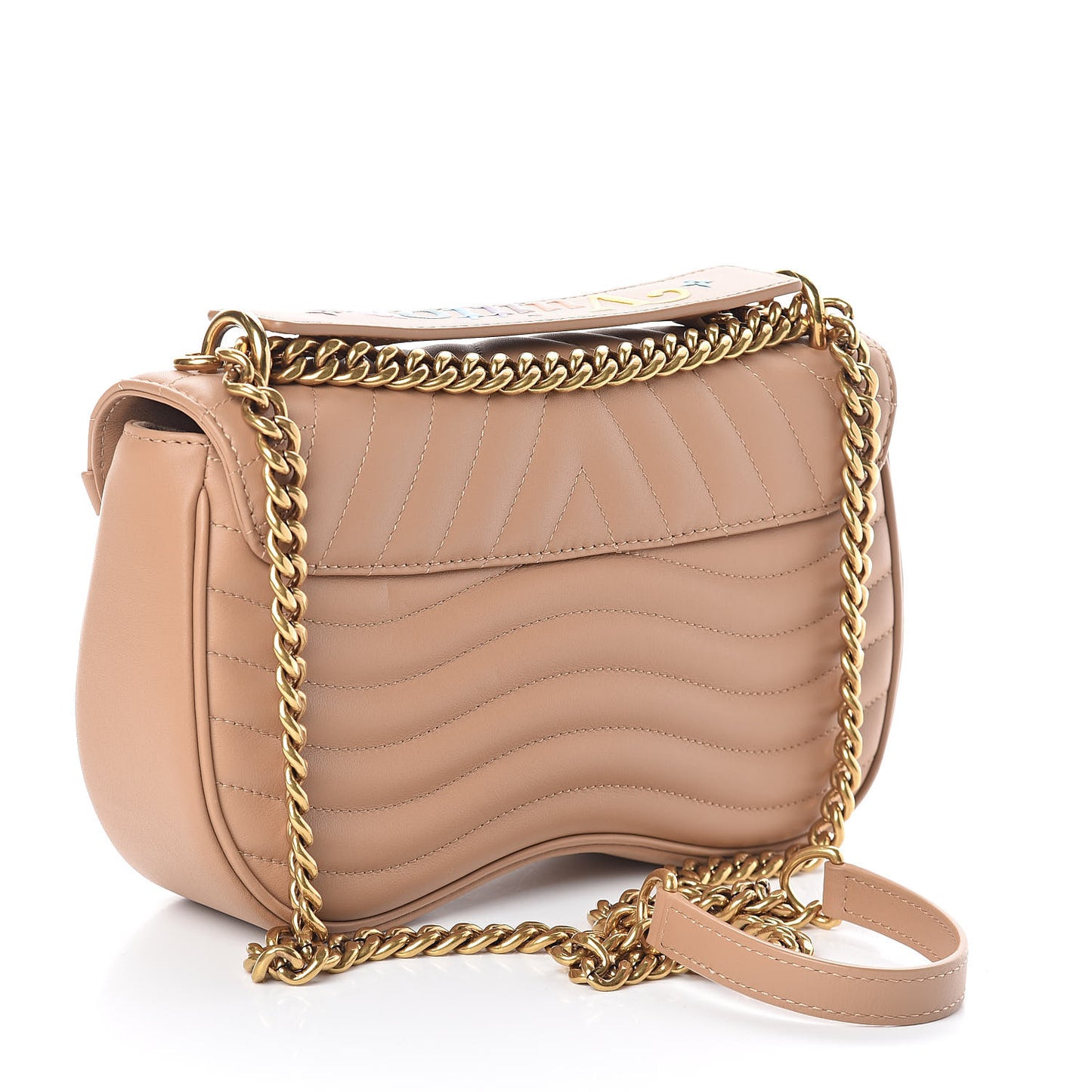 Calfskin New Wave Chain MM Noisette