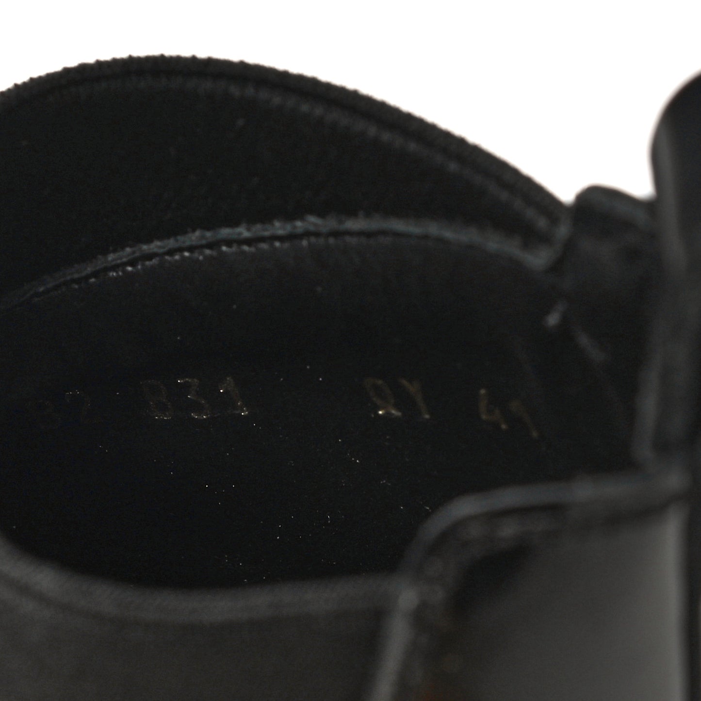 Patent Calfskin Rockstud Chelsea Ankle Boots 41 Black