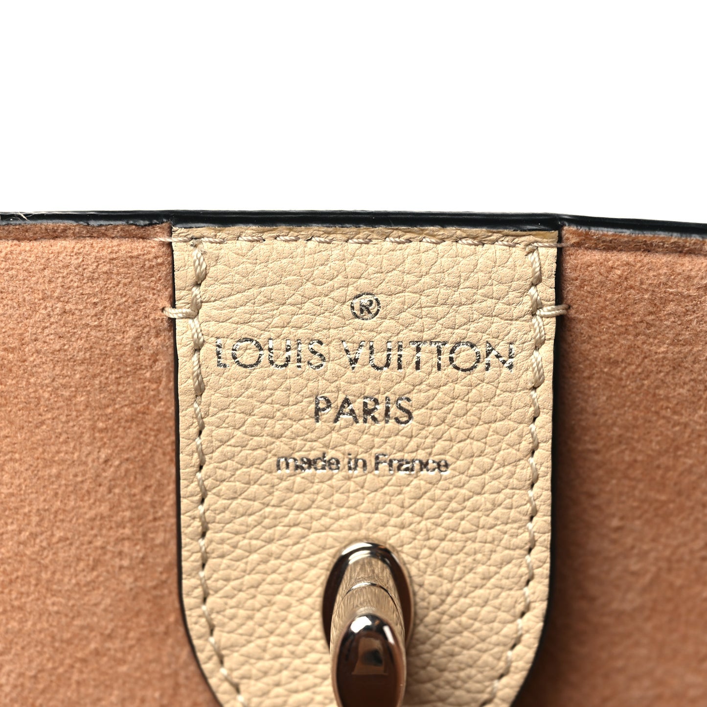 Calfskin Lockme Cabas Vanille Black