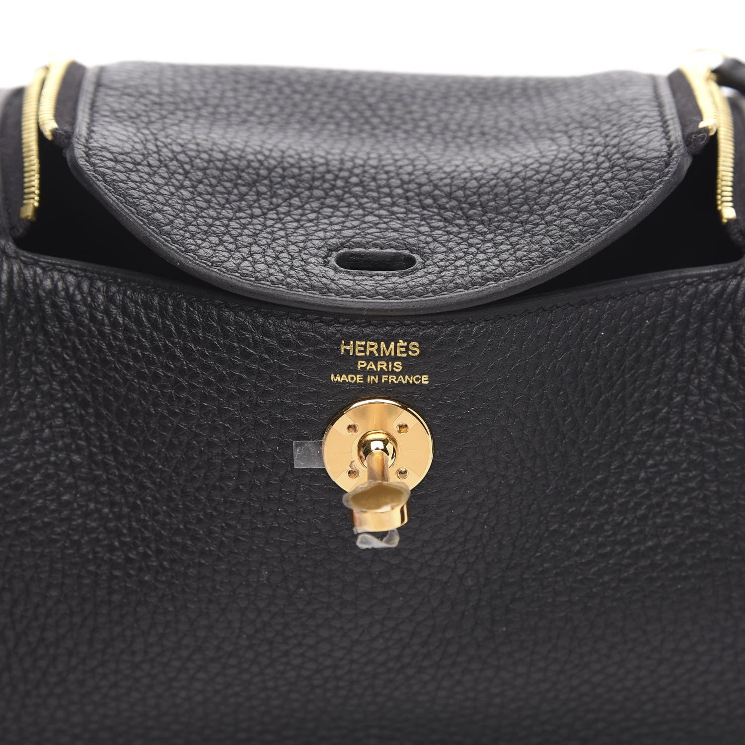 Hermes Taurillon Clemence Mini Lindy 20 Black 6 of 8