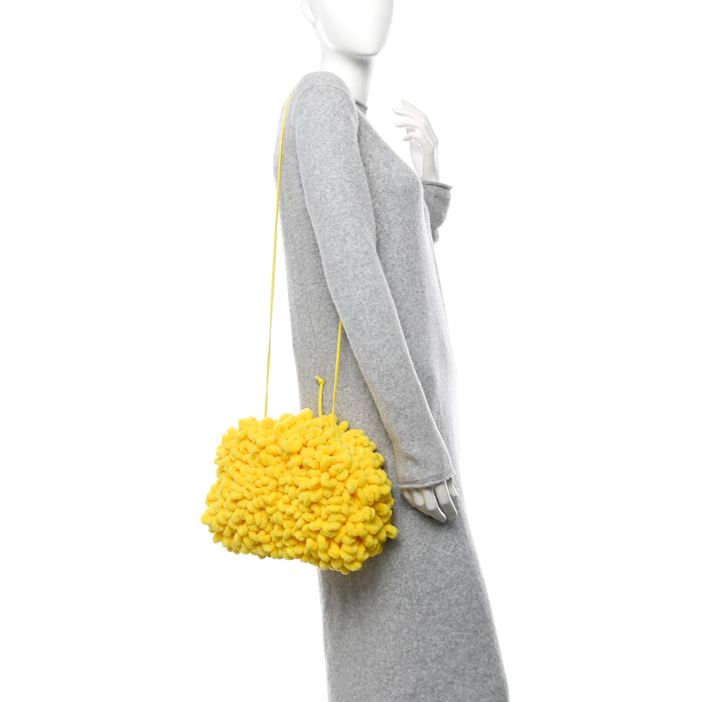 Chenille The Mini Pouch Lemon