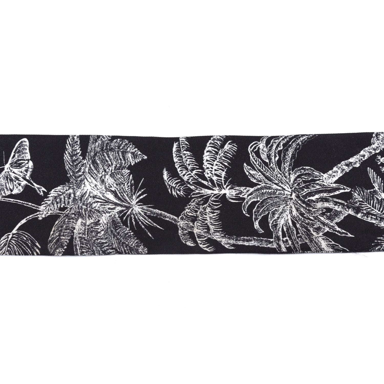 Christian Dior Silk Toile De Jouy Tropicalia Mitzah Scarf Black 4 of 5