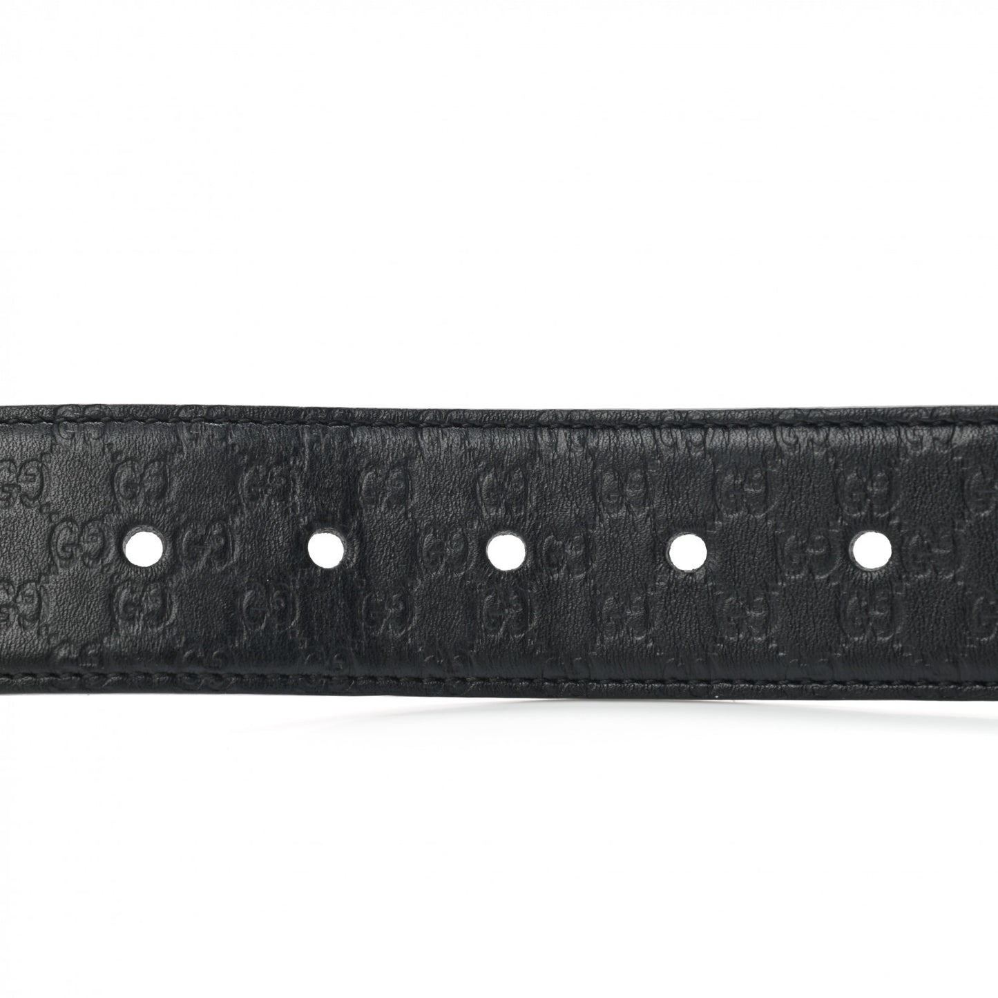 Soft Microguccissima Margaux Calfskin Belt 90 36 Black