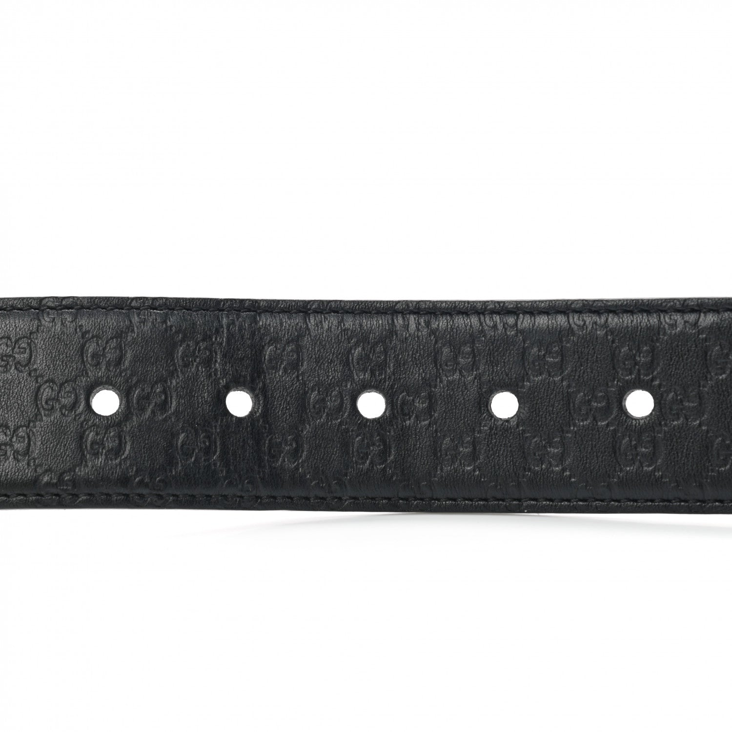 Gucci Soft Microguccissima Margaux Calfskin Belt 90 36 Black 5 of 5