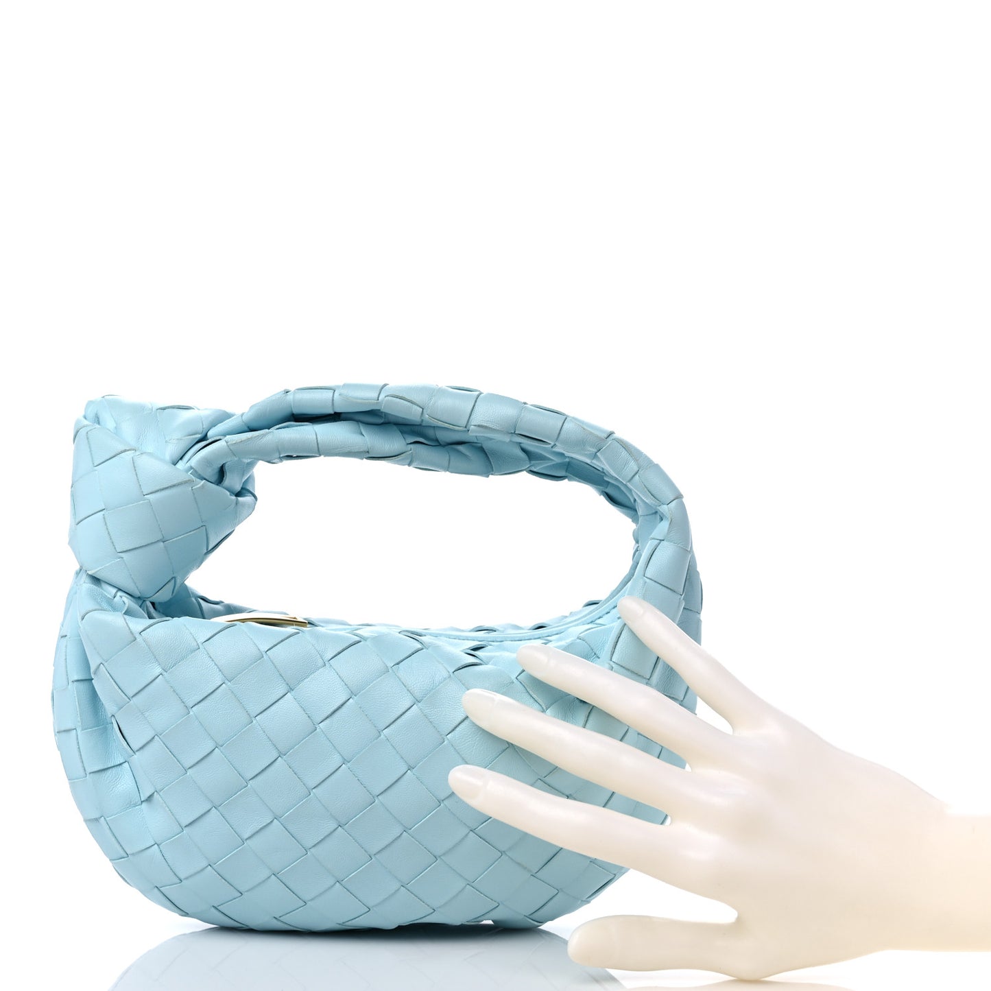 Nappa Intrecciato Mini Jodie Teal Washed
