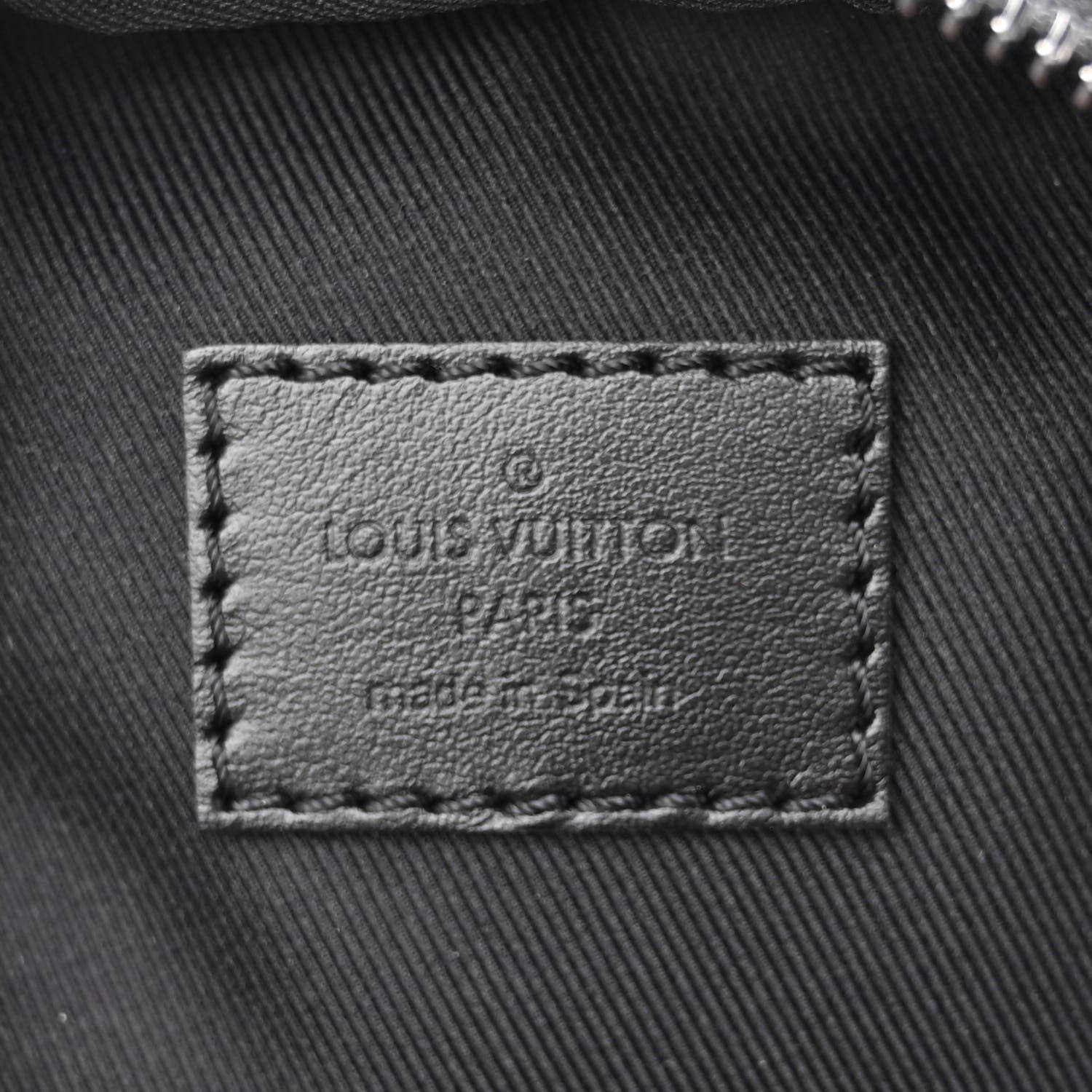 Louis Vuitton Calfskin Monogram Shadow Double Phone Pouch NM Black 5 of 8
