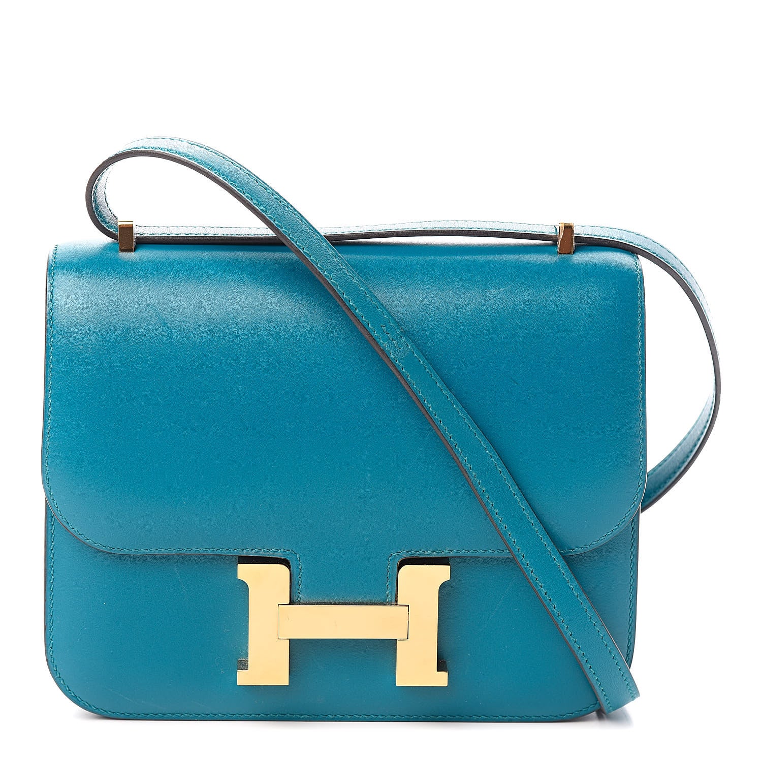 Hermes Tadelakt Constance 18 Bleu Izmir 1 of 21