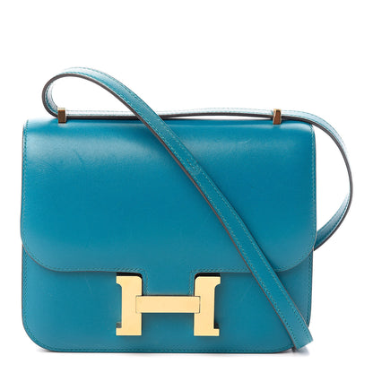 Hermes Tadelakt Constance 18 Bleu Izmir 1 of 21