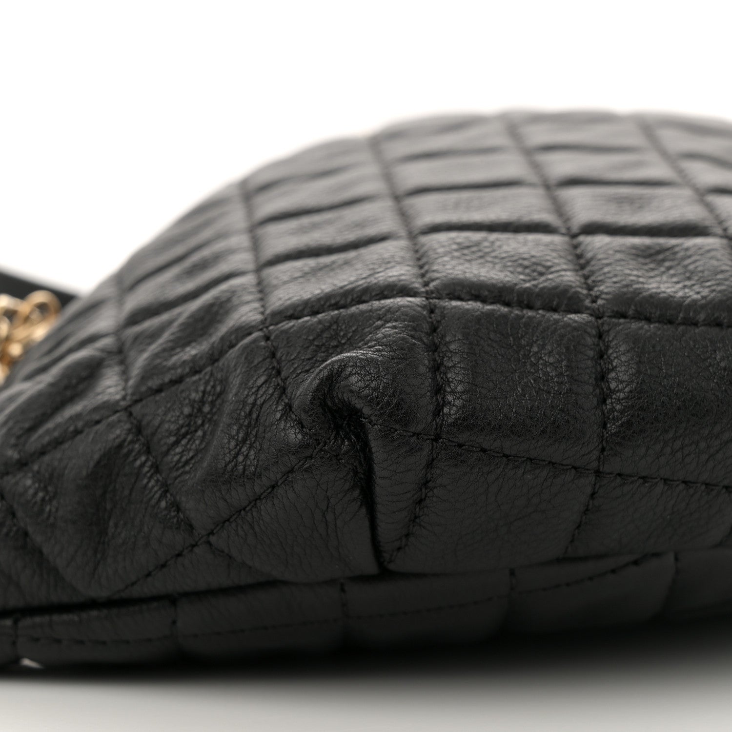 Chanel Calfskin Quilted Banane Waist Bag Fanny Pack Black 9 of 10