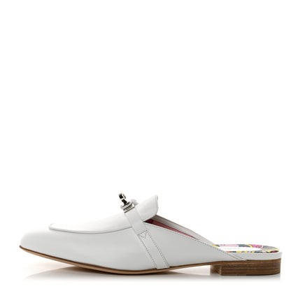 Hermes Calfskin Oz Mules 41 White 1 of 7