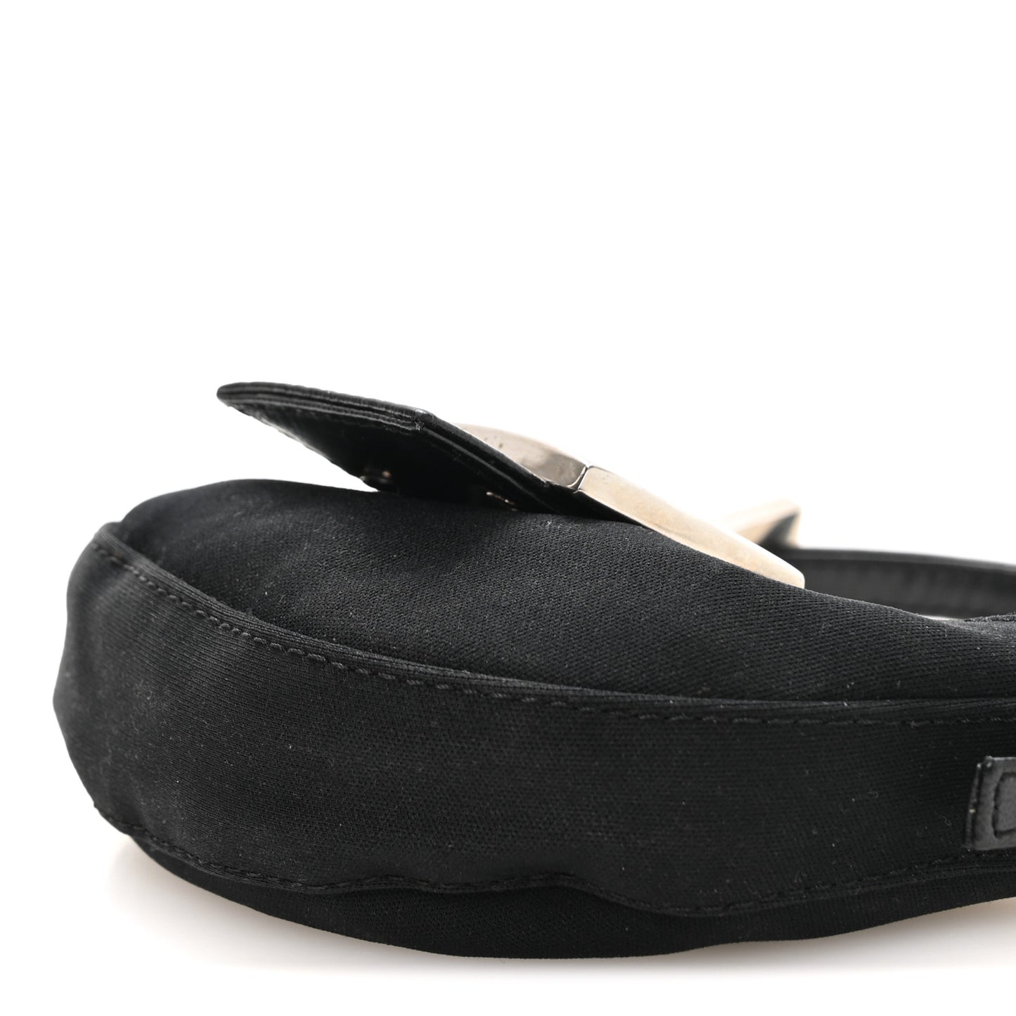 Neoprene Mini Half Moon Baguette  Black